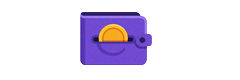 Skrill-E-Wallet-Symbol in Violett - schnelle Wallet-Zahlungen f&uuml;r Casino-Gewinne
