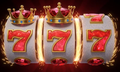 Megaways-Slot-Walzen mit goldenen Kronen und Siebenen - Online Casino Spiele im Casina Casino